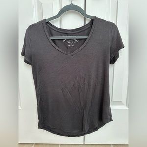 Dark grey Aero V Neck Short Sleeve Shirt